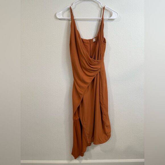 Keepsake The Label Terracotta Wrap Midi Dress, Sise Small - Picture 4 of 6